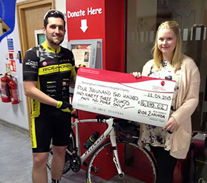 ride2monza Cheque Presentation