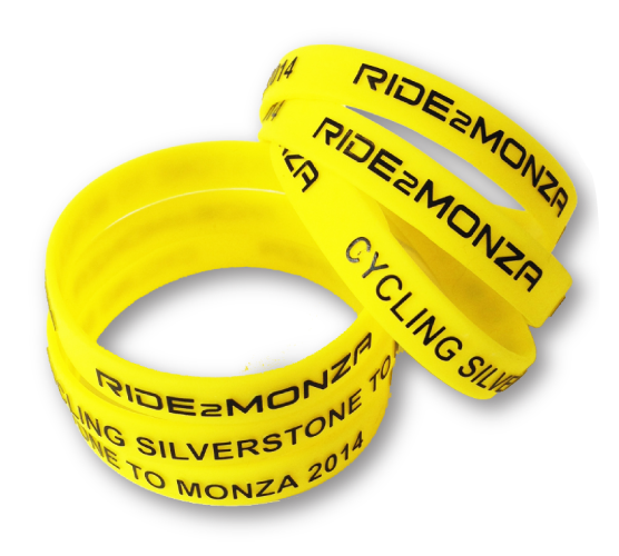 Buy a ride2monza Charity Cycle Ride Wristband
