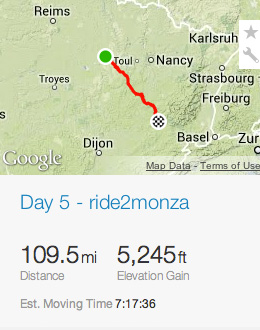 Day 5 ride2monza